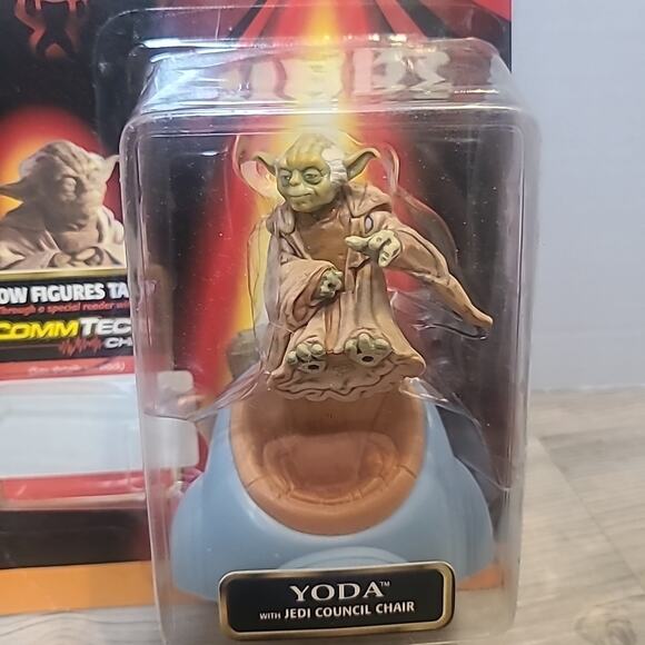 Star Wars Episode 1 Yoda Jedi Council Chair Hasbro 1998 Commtech Chip - Picture 2 of 3